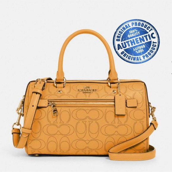 Coach Handbags - 2 DaY ONLY FLASH SaLe!!! New COACH Sig leather Rowan Satchel Honey purse